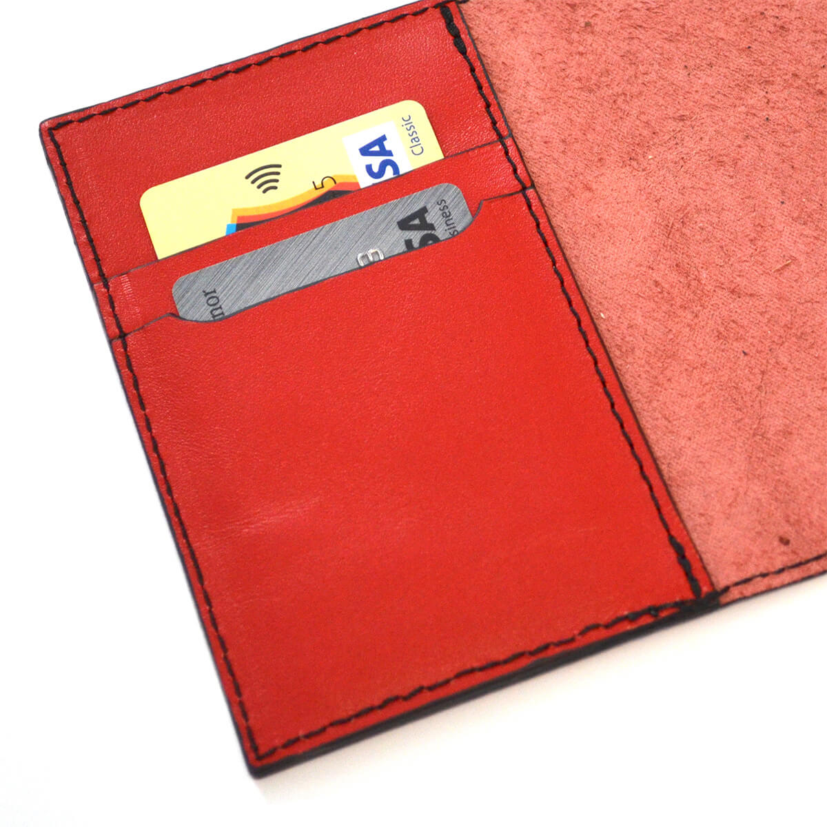cadou set husa pasaport si tag eticheta bagaj personalizate piele rosie5