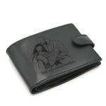 cadou tatici portofel personalizat imagine piele neagra
