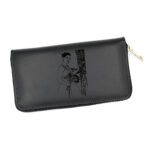 portmoneu dama piele negru personalizat imagine