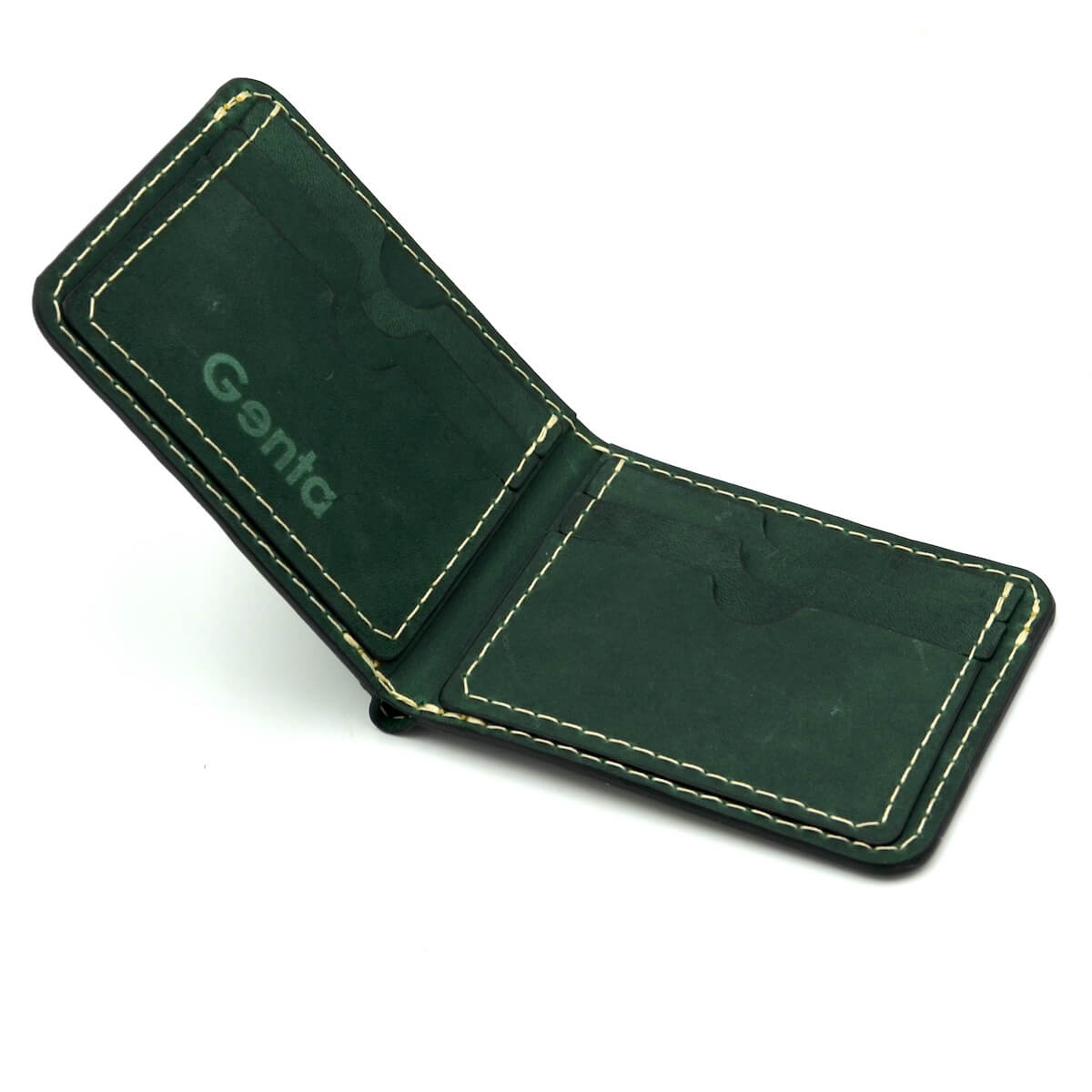 portofel handmade barbati piele verde3