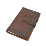 agenda cadou personalizat piele maro