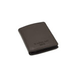 cadou barbati portofel vertical piele maro inchis personalizat1