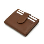 cadou barbati portcard personalizat miniportofel barbati piele maro inchis