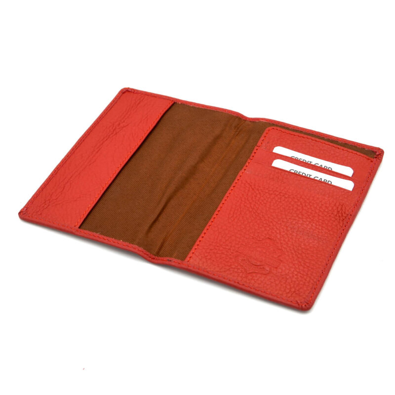 husa pasaport personalizata text cadou piele rosu1