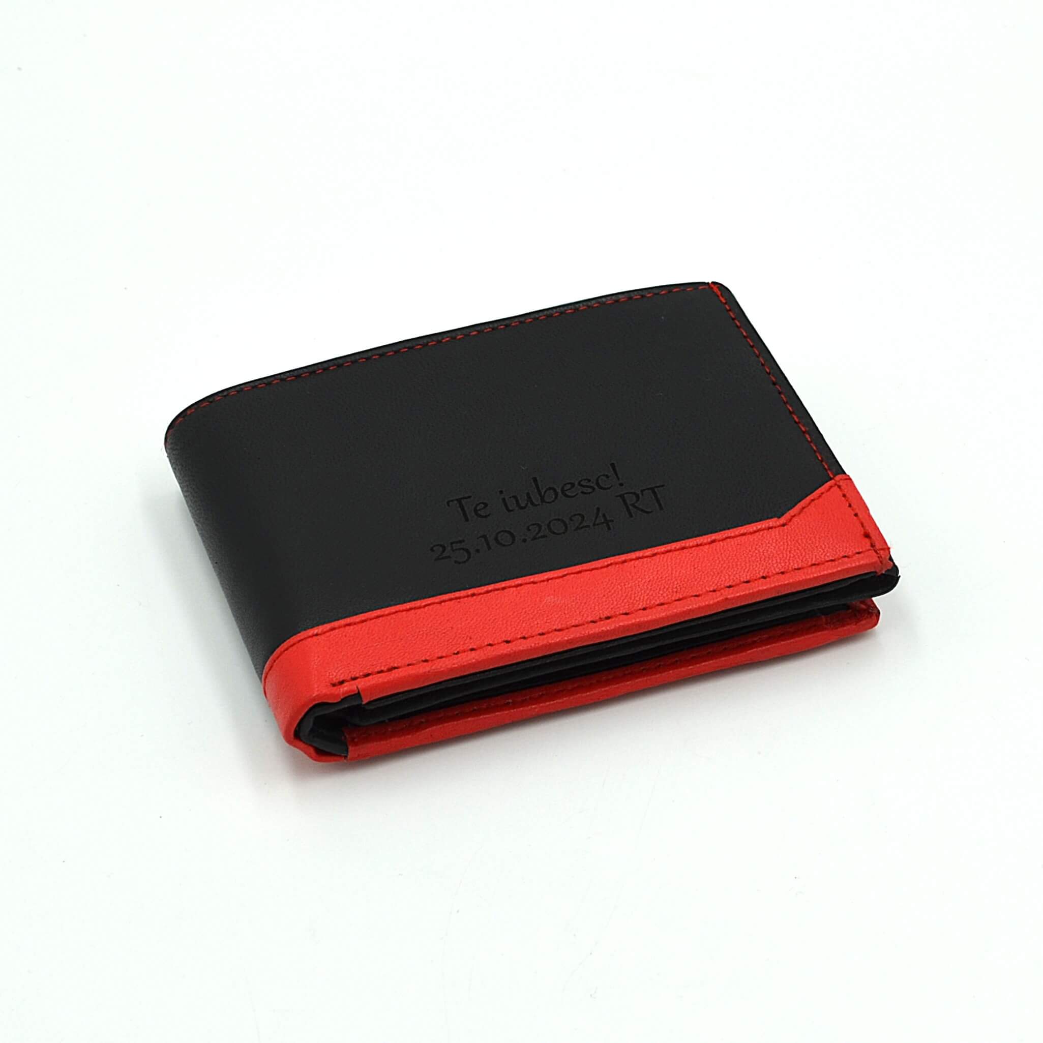 cadou barbati portofel personalizat piele negru rosu1 cadou barbati portofel personalizat piele negru rosu1