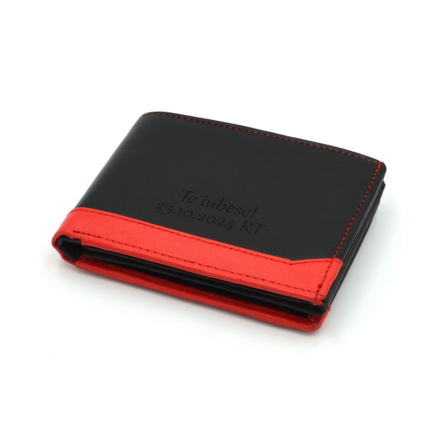 cadou barbati portofel personalizat piele negru rosu2 cadou barbati portofel personalizat piele negru rosu2