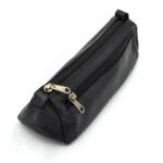 penar negru fermoar piele naturala personalizat cadou1