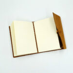 Caiet din piele naturala maro tabacita cadou personalizat1