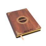 set cadou personalizat agenda coperti lemn personalizata si pix2