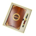 set cadou personalizat agenda si pix cutie cadou