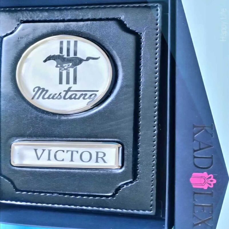 portofel acte auto personalizat mustang