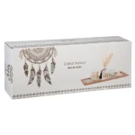 set decorativ cu parfum de camera si lumanari feather box1