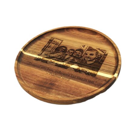 tavita bomboniera lemn personalizata imagine text