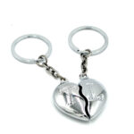 2 brelocuri jumatate de inima initiale