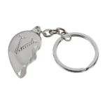 breloc inima din 2 bucati metalice2