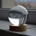 glob de sticla cu sistemul solar led