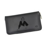 portmoneu de dama negru personalizat imagine