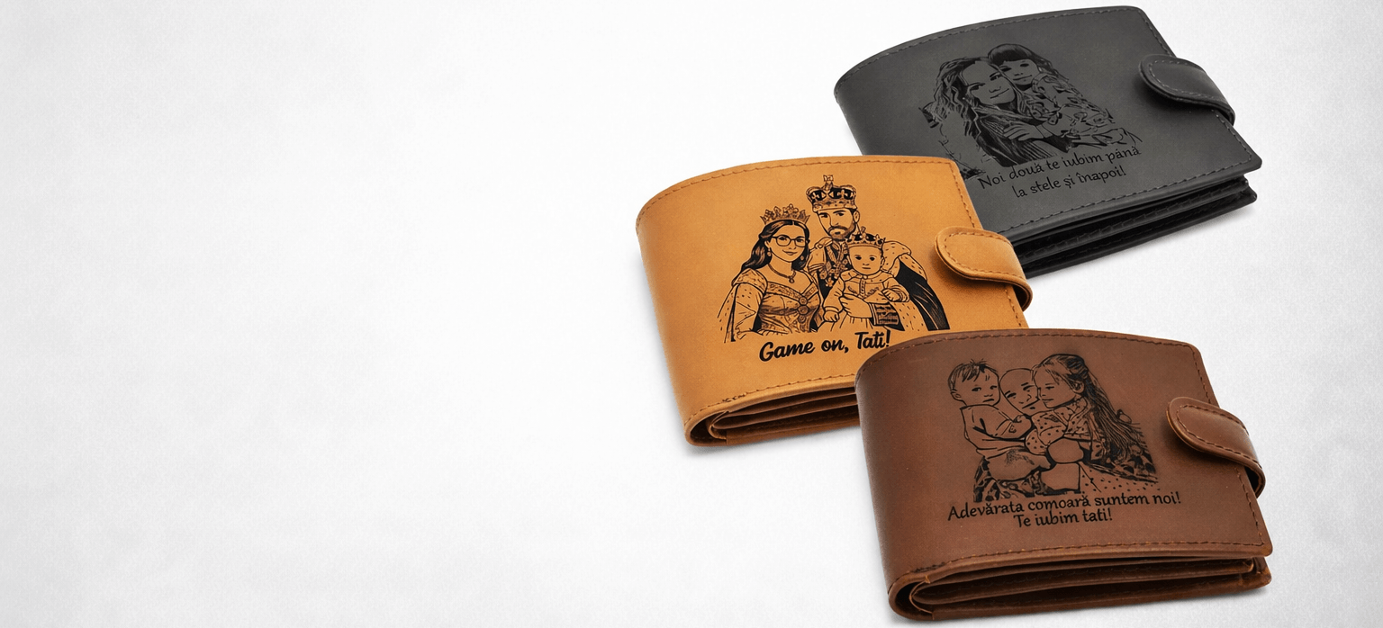 portofele barbati personalizate