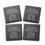 set suport pahar cadou personalizat piatra gri1