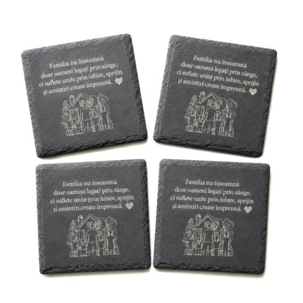 set suport pahar cadou personalizat piatra gri1